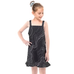 Topography Map Kids  Overall Dress by goljakoff