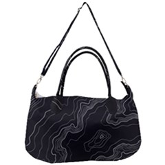 Topography Map Removal Strap Handbag by goljakoff