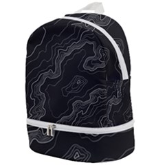 Topography Map Zip Bottom Backpack by goljakoff