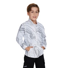 Topography Map Kids  Windbreaker by goljakoff