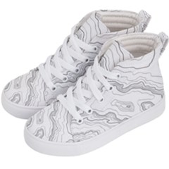 Topography Map Kids  Hi-top Skate Sneakers by goljakoff