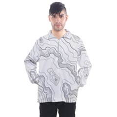 Topography Map Men s Half Zip Pullover by goljakoff