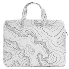 Topography Map Macbook Pro Double Pocket Laptop Bag (large) by goljakoff