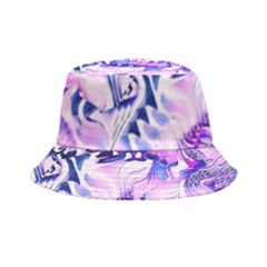 Hydrangea Blossoms Fantasy Gardens Pastel Pink And Blue Bucket Hat by CrypticFragmentsDesign