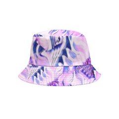 Hydrangea Blossoms Fantasy Gardens Pastel Pink And Blue Inside Out Bucket Hat (kids) by CrypticFragmentsDesign