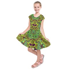 Yellowbelle Kids  Short Sleeve Dress by LW323