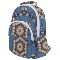 Denimpearls Rounded Multi Pocket Backpack by LW323