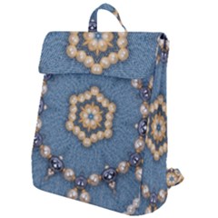 Denimpearls Flap Top Backpack by LW323