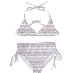 Purple-lace Kids  Classic Bikini Set by PollyParadise