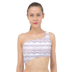 Purple-lace Spliced Up Bikini Top  by PollyParadise