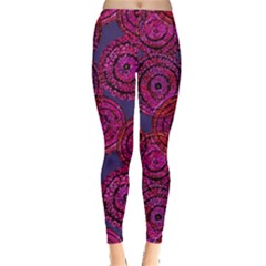 Unusual Circles  Abstraction Leggings  by SychEva