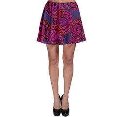 Unusual Circles  Abstraction Skater Skirt by SychEva