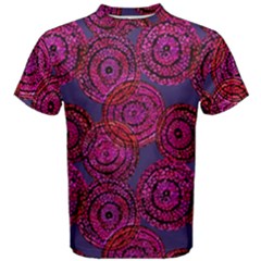 Unusual Circles  Abstraction Men s Cotton Tee by SychEva