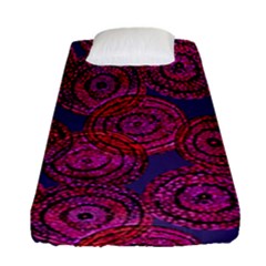 Unusual Circles  Abstraction Fitted Sheet (single Size) by SychEva