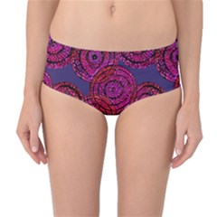 Unusual Circles  Abstraction Mid-waist Bikini Bottoms by SychEva