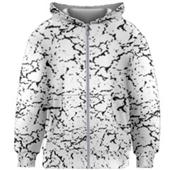 Black And White Grunge Abstract Print Kids  Zipper Hoodie Without Drawstring by dflcprintsclothing