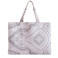 Topography Map Zipper Mini Tote Bag by goljakoff