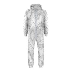 Topography Map Hooded Jumpsuit (kids) by goljakoff