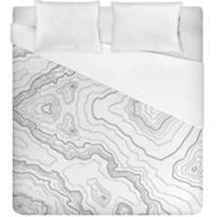 Topography Map Duvet Cover (king Size) by goljakoff