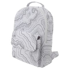 Topography Map Flap Pocket Backpack (small) by goljakoff