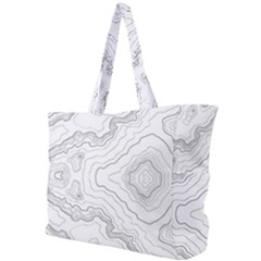 Topography Map Simple Shoulder Bag by goljakoff