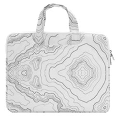 Topography Map Macbook Pro Double Pocket Laptop Bag (large) by goljakoff