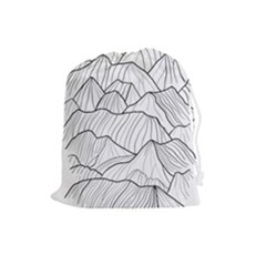 Mountains Drawstring Pouch (large) by goljakoff