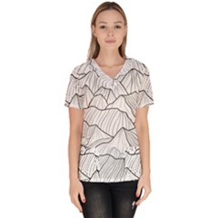 Mountains Women s V-neck Scrub Top by goljakoff