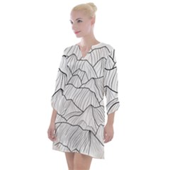 Mountains Open Neck Shift Dress by goljakoff