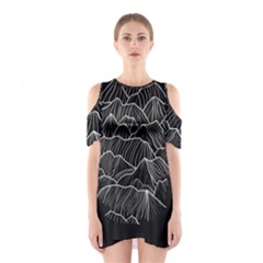 Black Mountain Shoulder Cutout One Piece Dress by goljakoff