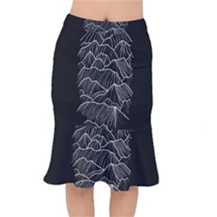 Black Mountain Short Mermaid Skirt by goljakoff