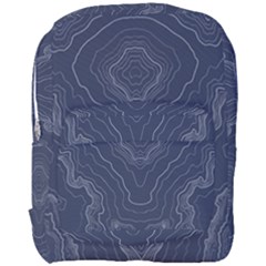 Blue Topography Full Print Backpack by goljakoff