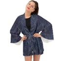 Blue Topography Long Sleeve Kimono View1