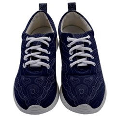 Blue Topography Mens Athletic Shoes by goljakoff