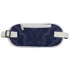 Blue Topography Rounded Waist Pouch by goljakoff