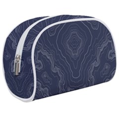 Blue Topography Make Up Case (medium) by goljakoff