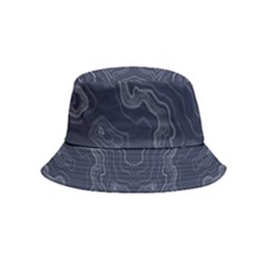Blue Topography Bucket Hat (kids) by goljakoff