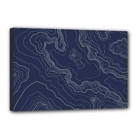 Topography Map Canvas 18  X 12  (stretched) by goljakoff