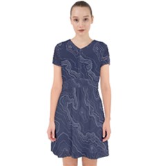 Topography Map Adorable In Chiffon Dress by goljakoff