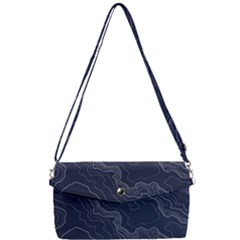 Topography Map Removable Strap Clutch Bag by goljakoff