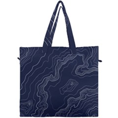 Topography Map Canvas Travel Bag by goljakoff
