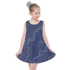 Topography Map Kids  Summer Dress by goljakoff