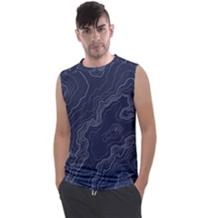 Topography Map Men s Regular Tank Top