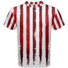 Red Stripes Men s Cotton Tee by goljakoff