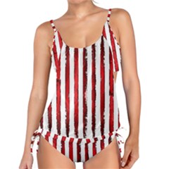 Red Stripes Tankini Set by goljakoff