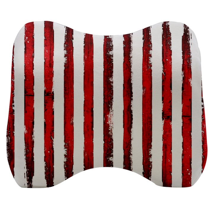 Red stripes Velour Head Support Cushion