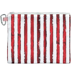 Red Stripes Canvas Cosmetic Bag (xxxl) by goljakoff