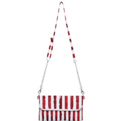 Red Stripes Mini Crossbody Handbag by goljakoff