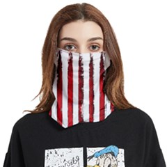 Red Stripes Face Covering Bandana (two Sides) by goljakoff