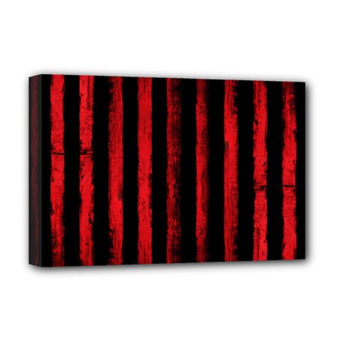 Red Lines Deluxe Canvas 18  X 12  (stretched) by goljakoff